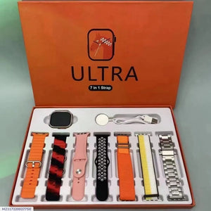 7 in 1 Smart Watch with 7 Straps for Men